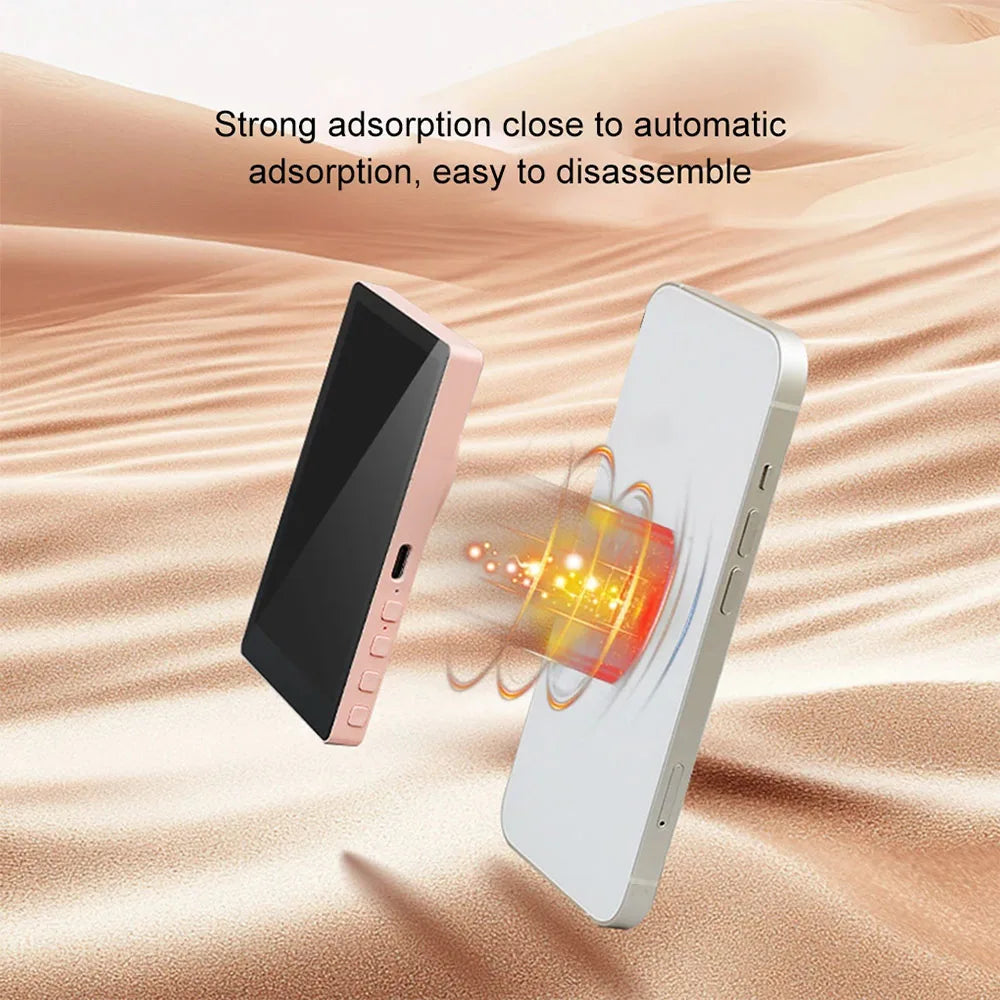 Phone Vlog Selfie Monitor Screen Magnetic Phone Holder Clip Mount Using Phone Rear Camera for Selfie Vlog Live Stream TK
